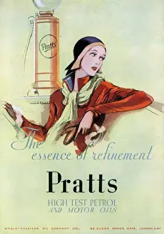 Advert for Pratts petrol 1930