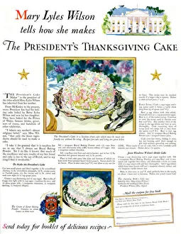 Advert, The President's Thanksgiving Cake Advert, The President' Advert, The President's Thanksgiving Cake Advert, The President'
