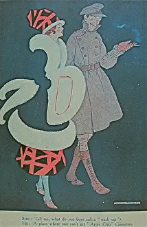 Tell Prints: Advertising print for Cavanders Army Club cigarettes