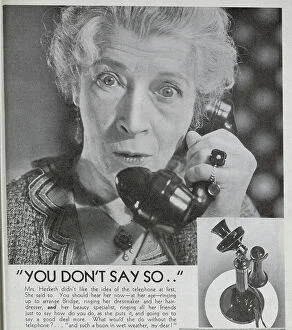 Calls Collection: Advert promoting the Post Office Telephone Service. Date: 1932