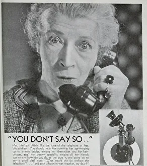 Calls Collection: Advert promoting the Post Office Telephone Service. Date: 1932