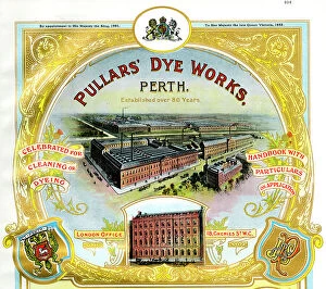 Edwardian Gallery: Advert, Pullars Dye Works, Perth, Scotland