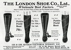 Footwear Collection: Advert, Puttie Field Boots, The London Shoe Co Ltd