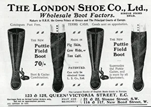 Connoisseur Prints: Advert, Puttie Field Boots, The London Shoe Co Ltd