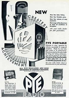 Advert for Pye Portable Radio 1930 Advert for Pye Portable Radio 1930