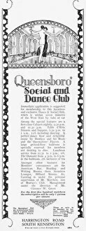 Features Gallery: Advert for the Queensboro Social and Dance Club, London