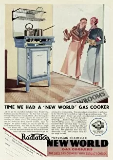 Images Dated 18th May 2012: Advert for the Radiation New World Gas Cooker 1933