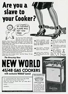 Images Dated 29th May 2012: Advert for the Radiation New World Gas Cooker 1938