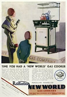 Images Dated 18th May 2012: Advert for the Radiation New World Gas Cooker