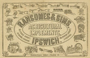 Images Dated 14th September 2018: Advert, Ransomes and Sims, Agricultural Implements