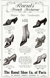 Images Dated 17th January 2017: Advert for Raouls French footwear 1911