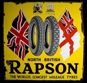 Images Dated 3rd April 2008: Advertisement for Rapson Tyres