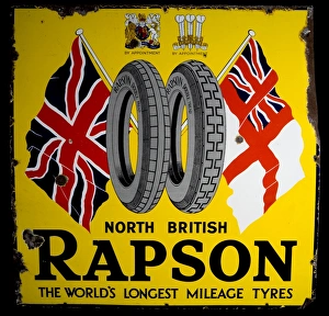 Images Dated 3rd April 2008: Advertisement for Rapson Tyres