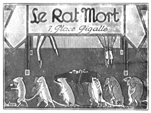 Advert for Rat Mort, Montmartre, Paris, 1924