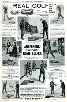 Varsity Prints: Advert, Real Golf, Andersons Home Golfer