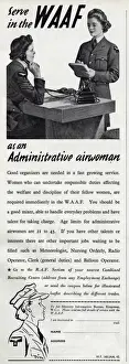 Advert for recruiting women for the WaF 1942