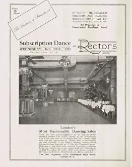 Images Dated 22nd April 2016: Advert for Rectors Nightclub, London, 1921