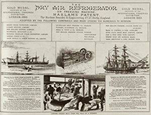 Images Dated 20th February 2012: Advertisement for refrigeration equipment for ships