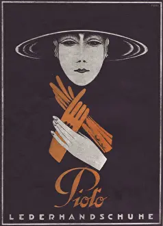 Advert from Reigen Magazine, 1923 for Piole leather gloves