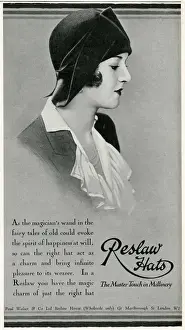 Advert for Reslaw womens hats 1929