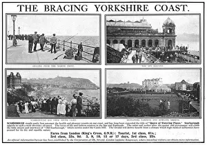 Bracing Prints: Advertisement for the resort of Scarborough, 1914