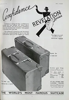 Advert for Revelation Luggage
