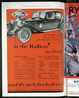 Kestrel Prints: Advertisement for Riley Kestrel saloon car