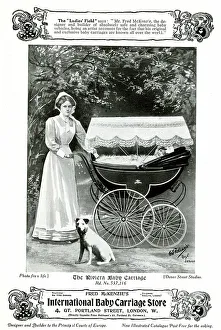 Nurse Prints: Advert, The Riviera Baby Carriage
