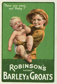 Barley Prints: Advert, Robinson's patent Barley & Groats