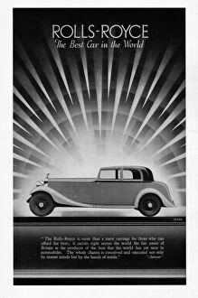 Images Dated 11th May 2011: Advert for Rolls-Royce, 1936