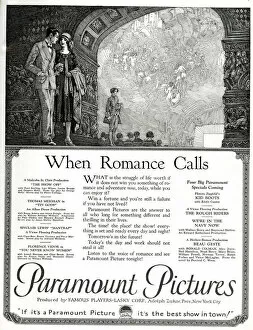 Advert, When Romance Calls, Paramount Pictures