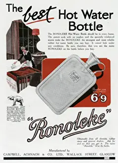 Advert for Ronoleke hot water bottle