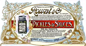 Nouveau Prints: Advert, Rowat & Co, Manufacturers, Govan, Glasgow