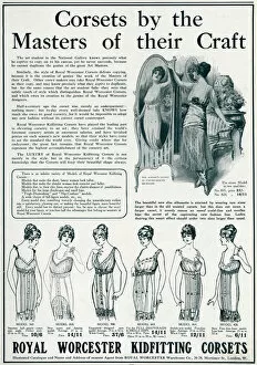 Undergarments Gallery: Advert for Royal Worcester corsets 1914