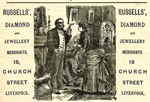 Jewellers Prints: Advert, Russells, Diamond and Jewellery Merchants