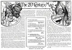 Stress Prints: Advertisement for Sanatogen health tonic with testimonies from a number of prominent male figures in Edwardian society