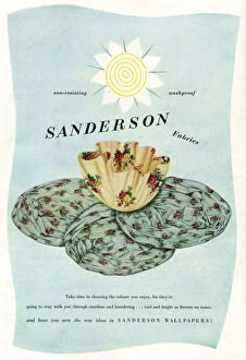 Fabric Collection: Advertisement for Sanderson Fabrics