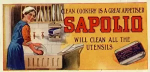 Advertisement, Sapolio Washing-Up Soap