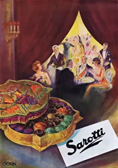 Chocolate Prints: Advert for Sarotti chocolate, Berlin, 1926