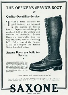 Advert for Saxone service boot 1918