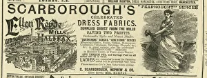 Images Dated 14th September 2018: Advert, Scarboroughs Dress Fabrics, Halifax
