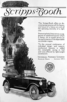 Descending Prints: Advertisement for Scripps-Booth car