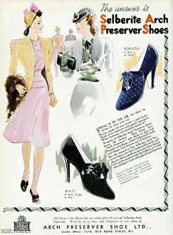 Advert for Selberite Arch Preserver shoes 1941