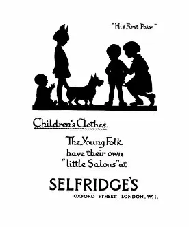 Images Dated 22nd February 2012: Advertisement for Selfridges childrens clothes