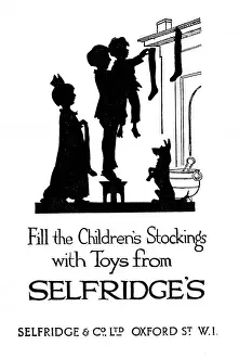 Fire Place Prints: Advertisement for Selfridges toys for Christmas