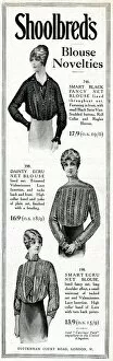 Dainty Gallery: Advert for Shoolbreds blouses 1914