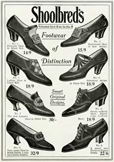 Images Dated 13th October 2017: Advert for Shoolbreds womens footwear 1916