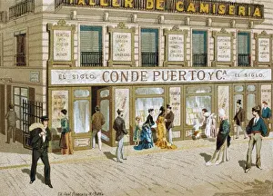 Economies Prints: Advertisement of a shop in Barcelona (19th c. )