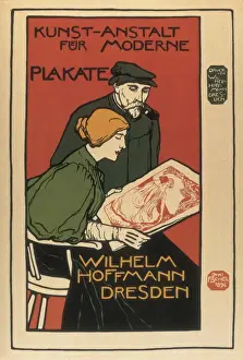 Hoffmann Prints: Advertisement sign for Wilhelm Hoffmann Art Gallery