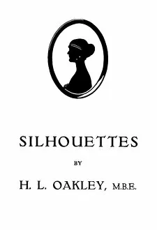 Images Dated 22nd February 2012: Advertisement for Silhouette Portraits by H. L. Oakley